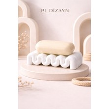 Pl Dizayn Dekoratif Sabunluk Modern Dalga Tasarımlı Katı Sabunluk 4 Renk