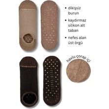 Steppe Berry 2 Çift Kadın Dikişsiz ve Kaydırmazlı Patik Pilates Yoga Çorabı