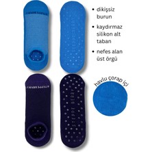 Steppe Berry 2 Çift Kadın Dikişsiz ve Kaydırmazlı Patik Pilates Yoga Çorabı