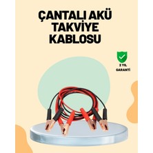 Nemere 1200 Amper Jumper Kablo 2 Metre Bakır Uçlu Araç Takviye Seti