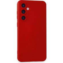 Mrt Teknik Newface Samsung Galaxy S24 Kılıf Nano Içi Kadife Silikon - Kırmızı