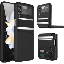 Mrt Teknik Newface Samsung Galaxy Z Flip 3 Kılıf Belt Flip Kapak - Siyah