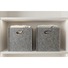 Çınar Ev Tekstil Çok Amaçlı Keçe Kutu Organizer Dolap Içi Düzenleyici