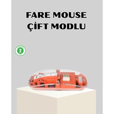 Mrt Teknik Bluetooth 5.0 &amp; 2.4ghz Kablosuz Fare – 3 Cihaz Bağlantılı, Hızlı Geçiş, USB Alıcılı