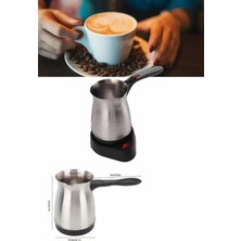 Mrt Teknik Yeni Nesil Türk Kahve Makinesi Cezvesi Siyah Gri Kablolu Pratik