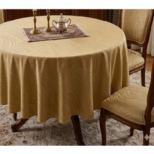 Elif Nazlı Perde Masa Örtüsü-Yuvarlak-Leke Tutmaz- Jakar Saten