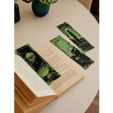 Dağ Teknoloji Karanlık Şehir Gotik Temalı Dekoratif Kitap Ayracı Seti 3’lü – Özel Tasarım Modern Bookmark