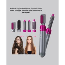 Mrt Teknik 5’i 1 Arada Saç Şekillendirme Seti Negatif Iyon Teknolojili ve Hızlı Kurutmalı