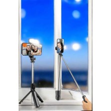 Mrt Teknik Selfie Çubuğu Tripod Kumandalı Telefon Tutucu Siyah