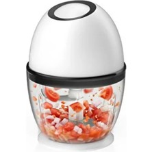 Najmaddin Kablosuz Mini Doğrayıcı 450 ml Şarjlı Sebze Doğrayıcı Paslanmaz Çelik Bıçaklı