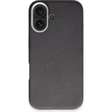 Iphone 16 Wonder Deri Magsafe Kapak - Siyah