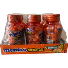 Mentos Sours Portakal Aromalı C Vitaminli Tablet Şekerleme 49 G x 6 Adet