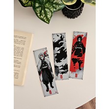 Dağ Teknoloji Anime Savaşçı Temalı Dekoratif Kitap Ayracı Seti 3’lü Özel Tasarım Manga Kitap Ayracı Bookmark