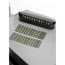 Araba Park Numaratörü Araç Içi Numaralık Değiştirilebilir Çevirmeli Mini