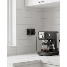 Akım Voltaj Korumalı Küp Priz 3 USB Destekli