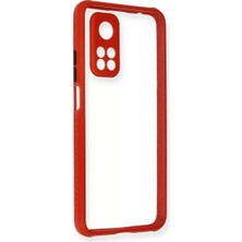 Mrt Teknik Newface Xiaomi Mi 10T Pro Kılıf Miami Şeffaf Silikon - Kırmızı