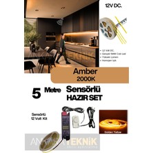 12V Sensörlü 5mm Cob LED Set