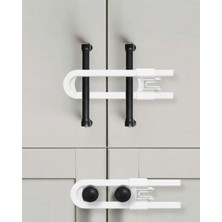 4 Adet Dolap Kapak Kilidi Evde Güvenli Kullanım Için