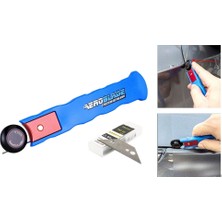 Mrt Teknik Aeroblade Profesyonel Folyo ve Ppf Kesme Araç Kaplama Kılavuz Tekerlekli Kesim Bıçağı Mavi