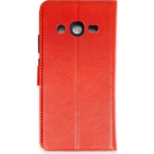Mrt Teknik Newface Samsung Galaxy J7 Kılıf Trend S Plus Kapaklı Kılıf - Kırmızı