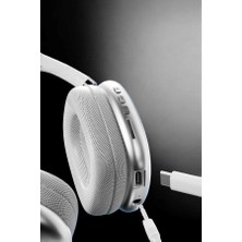 P9 Air Kablosuz 5.0 Mikrofonlu Bluetooth Kulaklık Beyaz Yüksek Ses Kaliteli