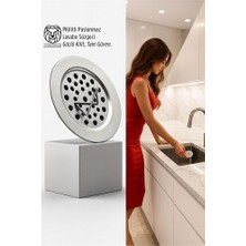 Kilitli Paslanmaz Lavabo Süzgeci - Akıllı Tahliye Tam Süzme Teknolojisi (5.5 Cm)