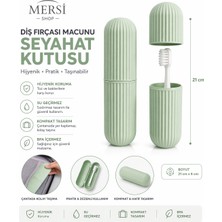 Mersi Shop Diş Fırçası ve Macun Seyahat Kutusu – Taşınabilir Hijyenik Saklama Kabı