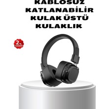 Nemere Kablosuz Kulak Üstü Bluetooth Kulaklık Güçlü Bas ve Katlanabilir Tasarım