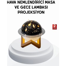 USB Mini Hava Nemlendirici Projeksiyon Lamba – Taşınabilir Sessiz Dekoratif Aromaterapi