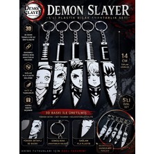 Figür Bende Demon Slayer 5’li Plastik Bıçak Anahtarlık Seti Anime Koleksiyon Figürlü Aksesuar Seti