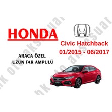 MFK Honda Civic 01/2015 - 06/2017 Araca Özel Uzun Far Ampulü H7