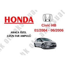 MFK Honda Civic 01/2004 - 06/2006 Araca Özel Uzun Far Ampulü 9005