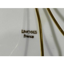 Limoges El Boyama Porselen Dekor Duvar Tabağı 24 cm Çapında