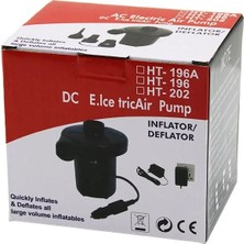 DS LLC Çakmaklık Fişli Oto - Araç Hava Pompa  Taşınabilir  230V