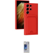 DS LLC Ieg™ Galaxy S24 Ultra Kılıf Vadi Çizgi Prime - Siyah Durable Full Glue Curved Hayalet Cam