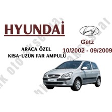 MFK Hyundai Getz 2002-2009 Araca Özel Kısa Uzun Far Ampulü H4