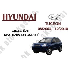 MFK Hyundai Tucson 08/2004 - 12/2010 Araca Özel Kısa Uzun Far H4