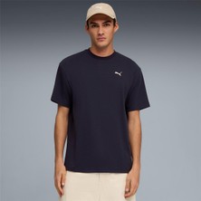 Puma 692018 16 Ess Elevated Erkek Geniş Kalıp Kuş Gözü Jakarlı T-Shirt