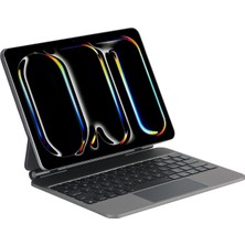 Fogy  Ipad (A16) 10.nesil 2022/2025 Uyumlu X8 Magic Touchpad Işıklı Türkçe Q Klavyeli Kılıf A3355 A3354