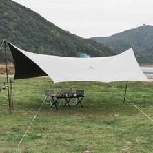 Begin Power Su Geçirmez Direkli Tente 440X440X220CM Oxford Kumaş Tarp Kamp Gölgeliği