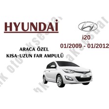 MFK Hyundai I20 01/2009 - 01/2012 Araca Özel Kısa Uzun Far Ampulü H4