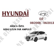 MFK Hyundai I10 08/2008 - 06/2013 Araca Özel Kısa Uzun Far Ampulü H4