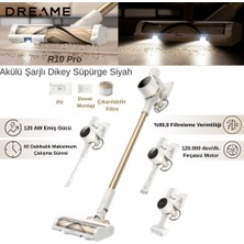 Dreame Dream R10 Pro Akülü Şarjlı Dikey Süpürge Siyah