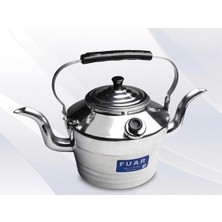 Fuar 3 Litre Çift Emzikli, Çift Taraflı Alüminyum Çaydanlık Avcı, Kamp, Piknikçi Çaydanlığı (No 22)