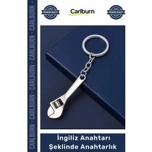 Carlburn Özel Üretim Ayarlanabilir Metal Somunlu Şık Hediye Fonksiyonel Ingiliz Anahtarı Şeklinde Anahtarlık