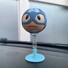 Ronanna Kaptan Amerika Sallanan Kafa Zıp Zıp Marvel Lisanslı