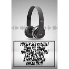 Nemere Kulak Üstü Bluetooth Kulaklık Yüksek Ses Kaliteli Ayarlanabilir