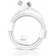 Lenigza 20W Type‑c To Lightning Hızlı Şarj Kablosu – Dayanıklı, Apple Uyumlu, Premium Beyaz Tasarım