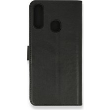 Moresun Buğz Samsung Galaxy A20S Kılıf Trend S Plus Kapaklı Kılıf - Siyah