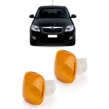 CME PARTS Skoda Fabia Mk2 2008-2014 Uyumlu Sağ+Sol Takım Sarı Çamurluk Sinyali 2 Adet 1U0949127
